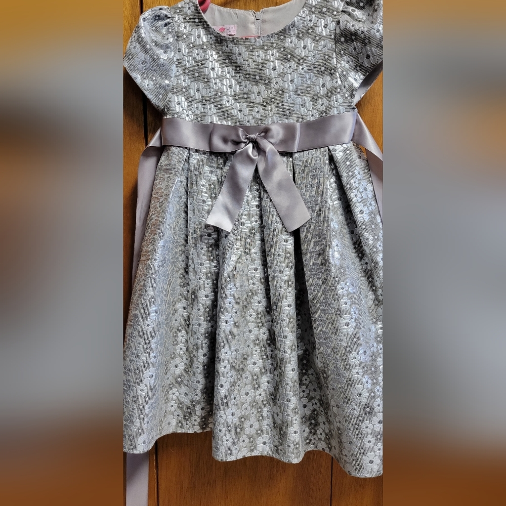 Silver party dress